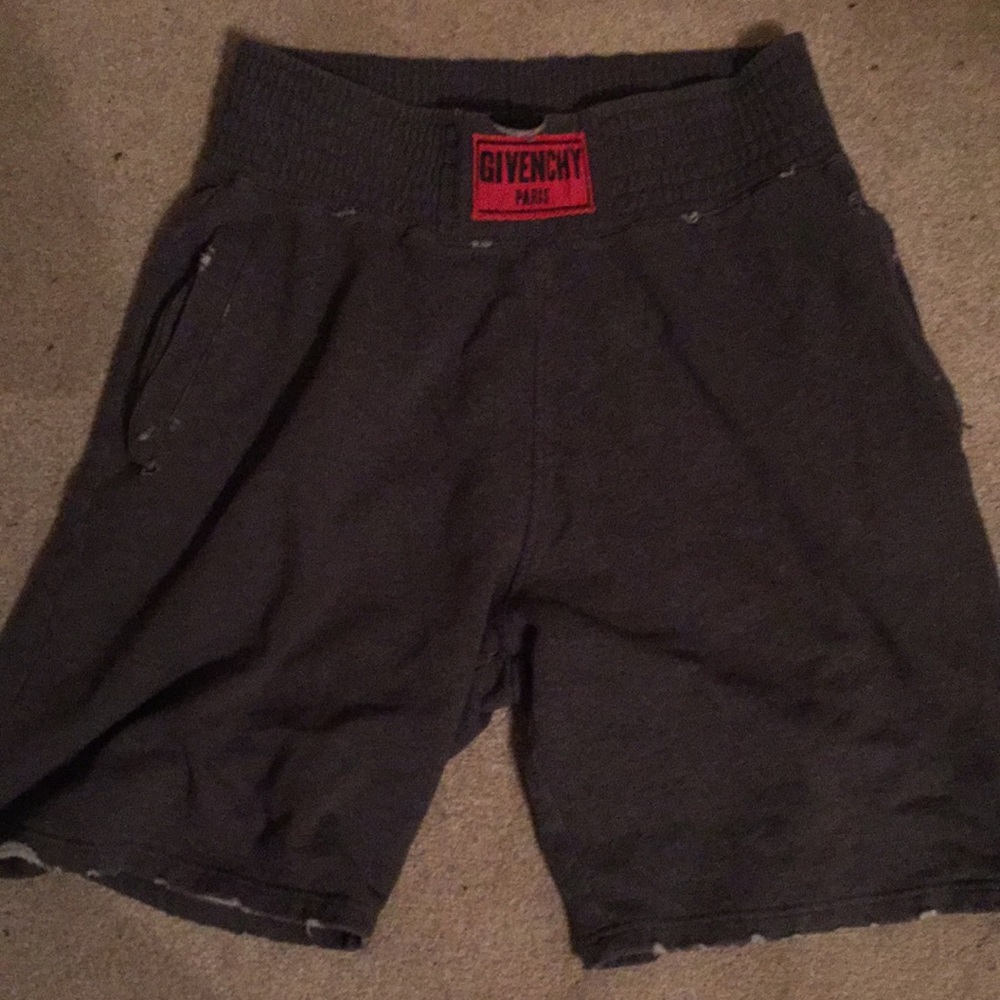 Givenchy grey shorts.